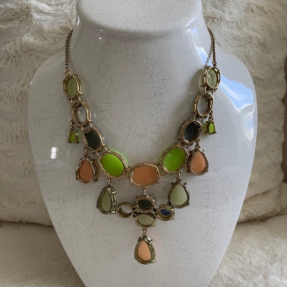 Colorful J Crew Statement Necklace - Picture 2 of 2
